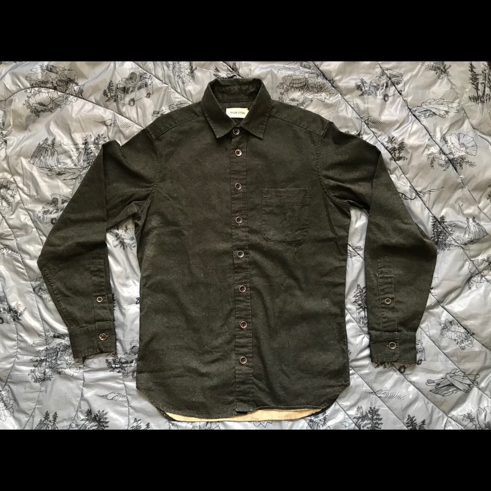 Black Mechanic Button Up